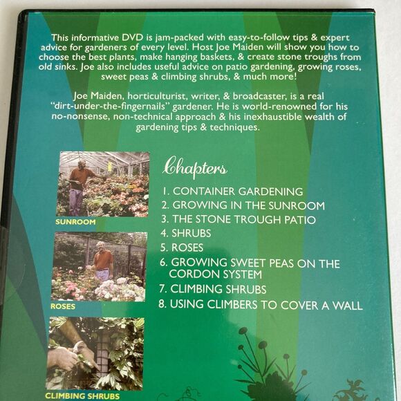 Green Thumb Guide Patio Gardens DVD Video Container Gardening Shrubs Roses Walls - Picture 5 of 6
